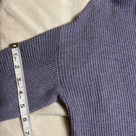 Lululemon Cozy Calling Ribbed Turtleneck sz XS Pockets Heathered Mauve - Picture 9 of 13